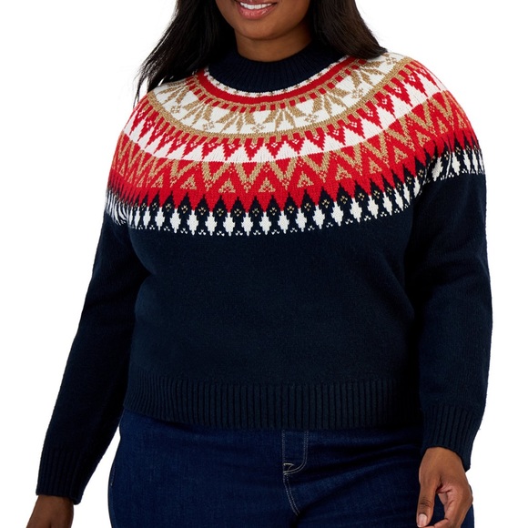 NWT Tommy Hilfiger Plus Size Mock Turtleneck Sweater - Picture 8 of 10